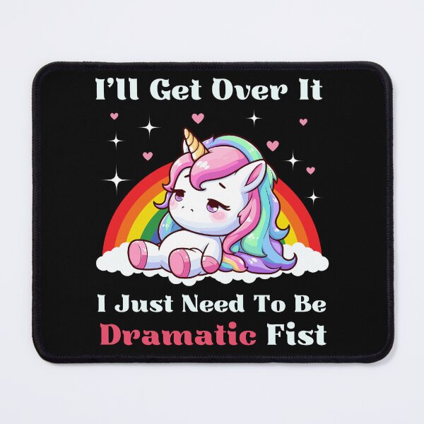 Item preview, I Just Need To Be Dramatic First - Lazy Unicorn designed and sold by Kawaii-n-Spice.