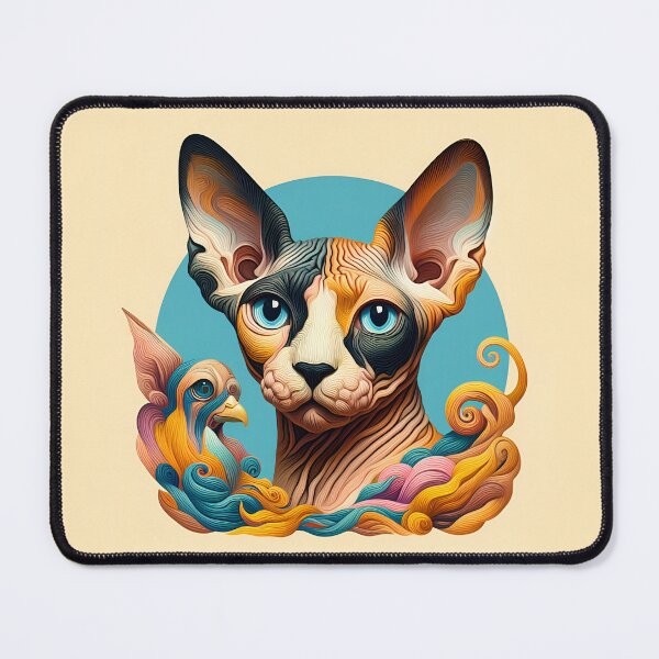 Item preview, Abstract Sphynx Portraits Inspired by Willem de Kooning designed and sold by BastKittyStore.