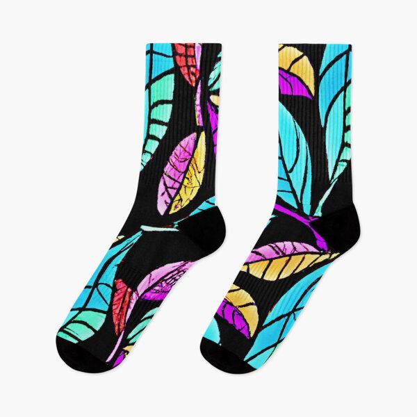 Item preview, Chroma Leaf Luminance Neon Pattern designed and sold by Health And Fitness Posts e-Store.