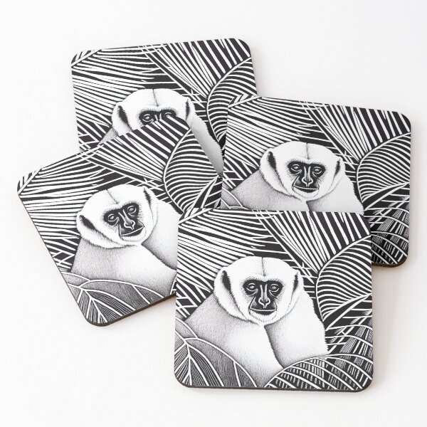 Item preview, Black and white monkey designed and sold by GasconyPassion.