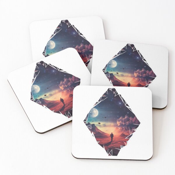 Item preview, "Fragmented Dreams": Broken shards of surreal imagery suspended in space, symbolizing the fragmented nature of dreams and imagination. designed and sold by LittleOF Arty.