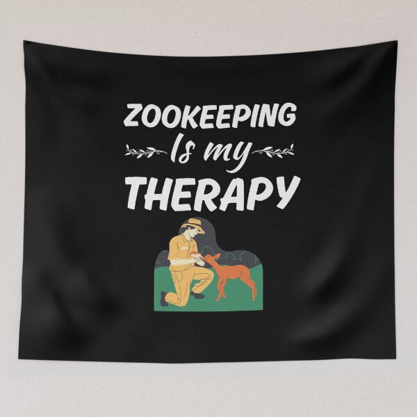 Item preview, Zookeeping is my therapy, future animal zoo keeper or the zoo girl, zoo worker designed and sold by NBSStore.