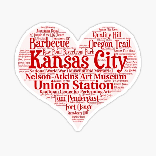 Kc heart Stickers, Unique Designs