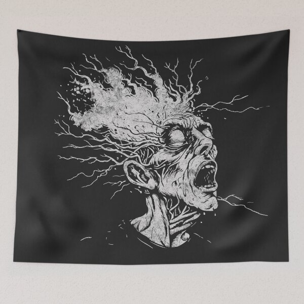 Item preview, Neuro Storm - Cosmic Scream Abstract Art designed and sold by Sir Meow Meow.