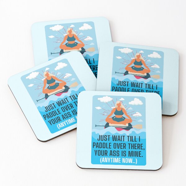 Item preview, Paddle Boarding Warning Sticker designed and sold by SpiralBalloon.
