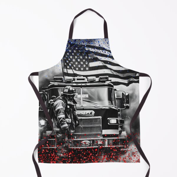 Item preview, Firefighter Firetruck Red White Blue Glitter designed and sold by jendrip.