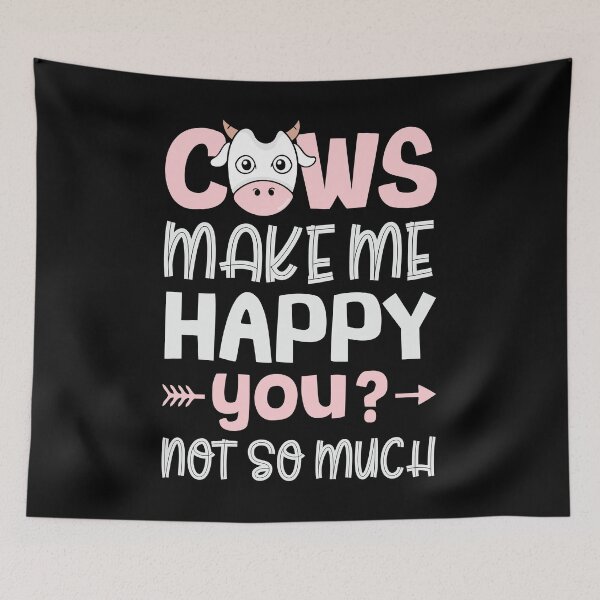 Item preview, Funny Cow Farmer Quote | Cows Make Me Happy You Not So Much designed and sold by tmerchtrends.