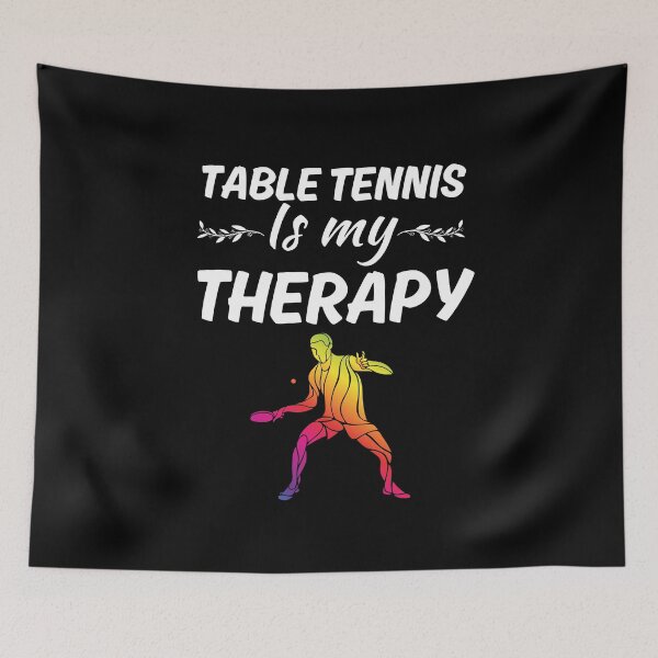 Item preview, Table tennis is my therapy, funny table tennis sport or ping pong hobby fans saying lovers designed and sold by NBSStore.