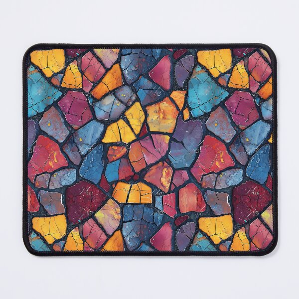 Item preview, Broken Marble Tiles Illusion Mosaic Pattern designed and sold by T-scape.