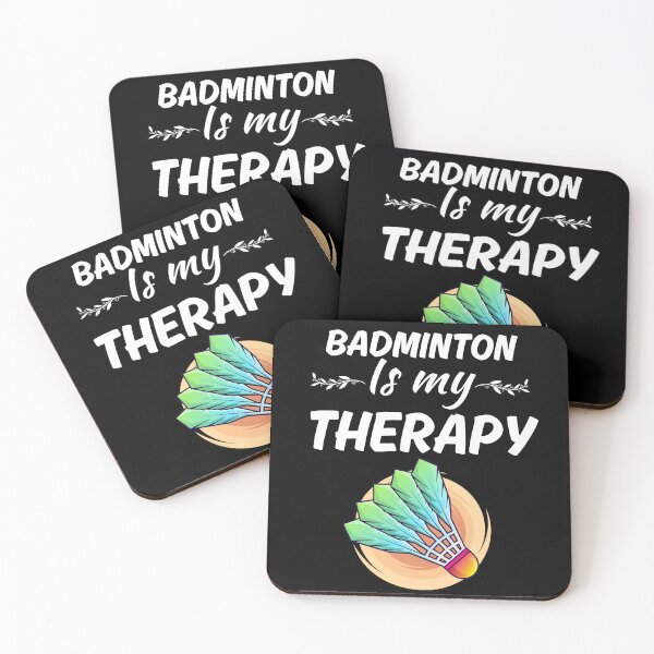 Item preview, Badminton is my therapy, badminton sport or game club players saying designed and sold by NBSStore.
