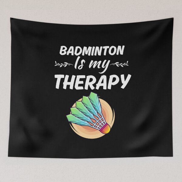 Item preview, Badminton is my therapy, badminton sport or game club players saying designed and sold by NBSStore.