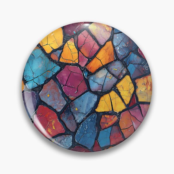 Item preview, Broken Marble Tiles Illusion Mosaic Pattern designed and sold by T-scape.