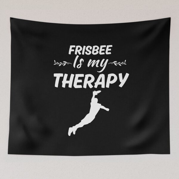 Item preview, Frisbee is my therapy, funny ultimate frisbee sport game fan lover quotes designed and sold by NBSStore.