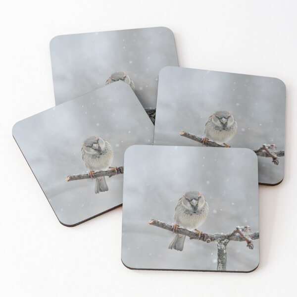Item preview, Lone Sparrow in the Snow designed and sold by lisapicklepizza.