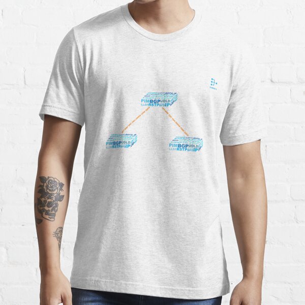 Item preview, Network Diagram (made from network protocols) designed and sold by geekshirt-io.