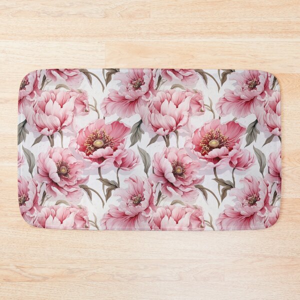 Item preview, Peony Tile 14: Ruffled Symphony in Blush and Blossom, Rose-Kissed Dreams on Leafy Thrones designed and sold by TheBrainArt.