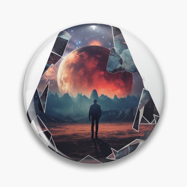 Item preview, "Fragmented Dreams": Broken shards of surreal imagery suspended in space, symbolizing the fragmented nature of dreams and imagination. designed and sold by LittleOF Arty.