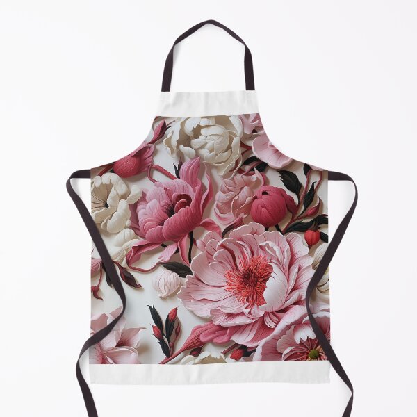 Item preview, Peony Tile 15: Ruffled Symphony in Blush and Blossom, Rose-Kissed Dreams on Leafy Thrones designed and sold by TheBrainArt.