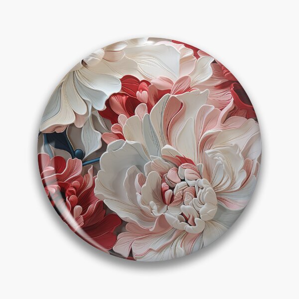 Item preview, Peony Tile 16: Ruffled Symphony in Blush and Blossom, Rose-Kissed Dreams on Leafy Thrones designed and sold by TheBrainArt.