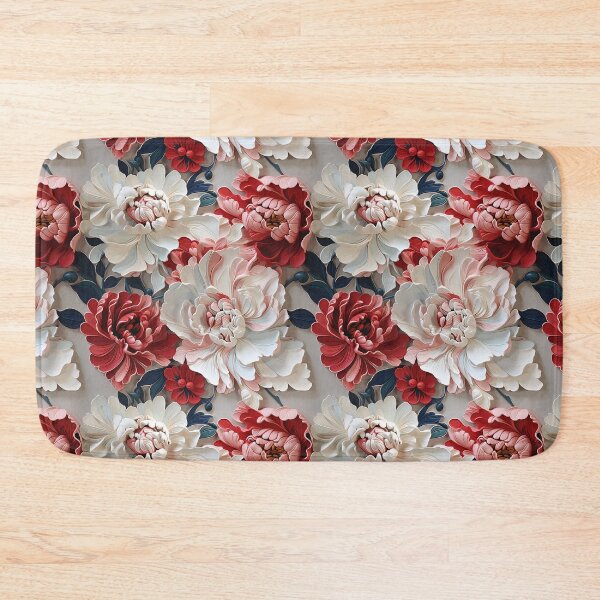Item preview, Peony Tile 16: Ruffled Symphony in Blush and Blossom, Rose-Kissed Dreams on Leafy Thrones designed and sold by TheBrainArt.