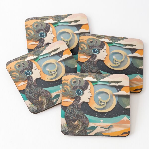 Item preview, Green Snake & Lucid Dreamer designed and sold by Wayfindering.