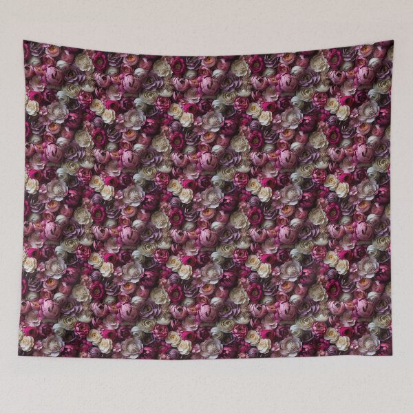 Item preview, Peony Tile 17: Ruffled Symphony in Blush and Blossom, Rose-Kissed Dreams on Leafy Thrones designed and sold by TheBrainArt.
