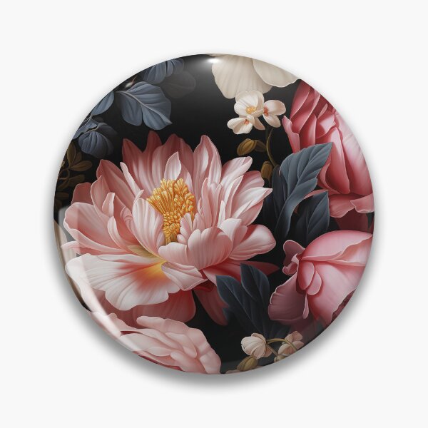 Item preview, Peony Tile 18: Ruffled Symphony in Blush and Blossom, Rose-Kissed Dreams on Leafy Thrones designed and sold by TheBrainArt.
