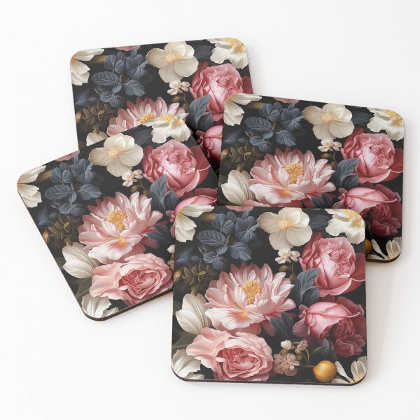 Item preview, Peony Tile 18: Ruffled Symphony in Blush and Blossom, Rose-Kissed Dreams on Leafy Thrones designed and sold by TheBrainArt.