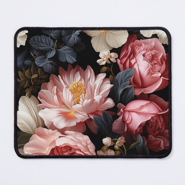 Item preview, Peony Tile 18: Ruffled Symphony in Blush and Blossom, Rose-Kissed Dreams on Leafy Thrones designed and sold by TheBrainArt.