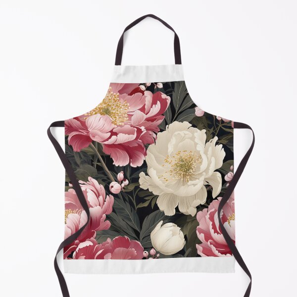 Item preview, Peony Tile 19: Ruffled Symphony in Blush and Blossom, Rose-Kissed Dreams on Leafy Thrones designed and sold by TheBrainArt.