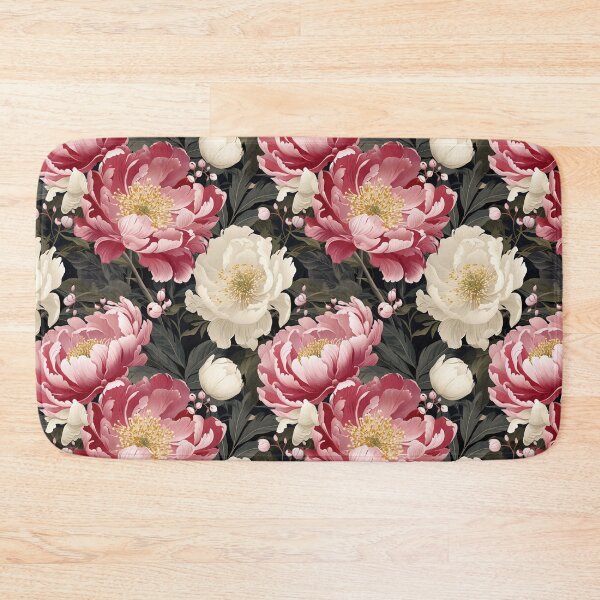 Item preview, Peony Tile 19: Ruffled Symphony in Blush and Blossom, Rose-Kissed Dreams on Leafy Thrones designed and sold by TheBrainArt.