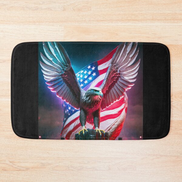 Item preview, Eagle with outstretched wings holding the USA flag designed and sold by SebSun.
