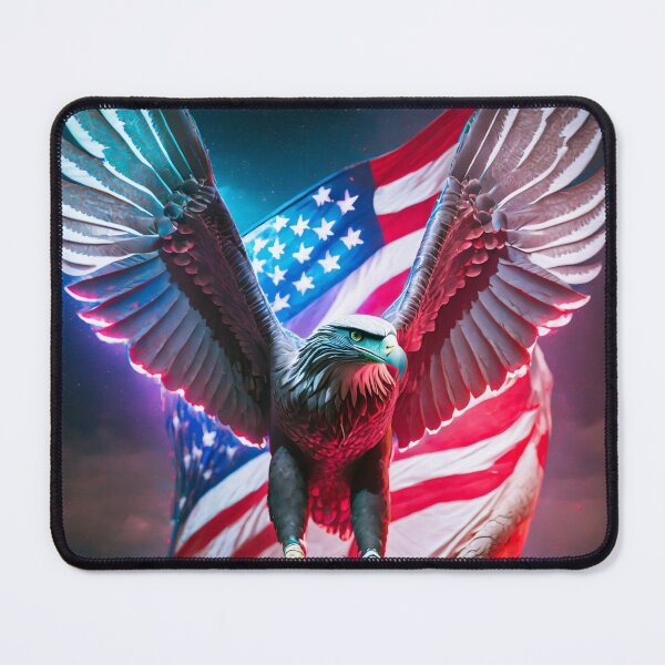Item preview, Eagle with outstretched wings holding the USA flag designed and sold by SebSun.