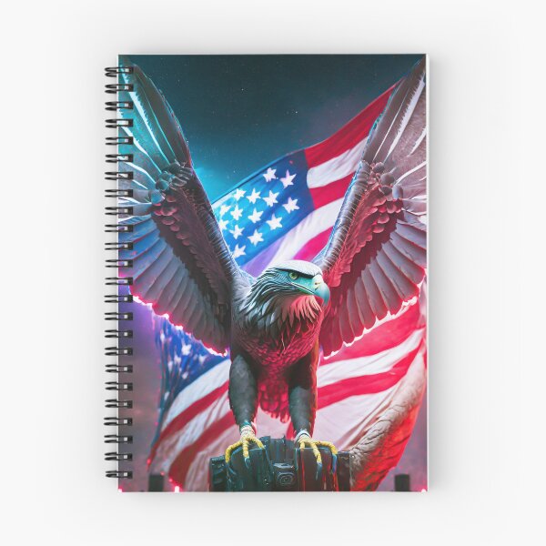 Item preview, Eagle with outstretched wings holding the USA flag designed and sold by SebSun.