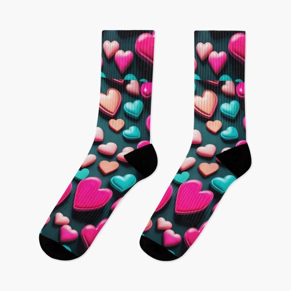 Item preview, 3D Little Love Hearts 80s Retro Chic Amor designed and sold by Kayley  |  QuintaDaColherArtes.