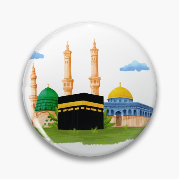 Item preview, Kabah, Masjid Al Nabawi and Al Aqsa designed and sold by NurAliDesigns.