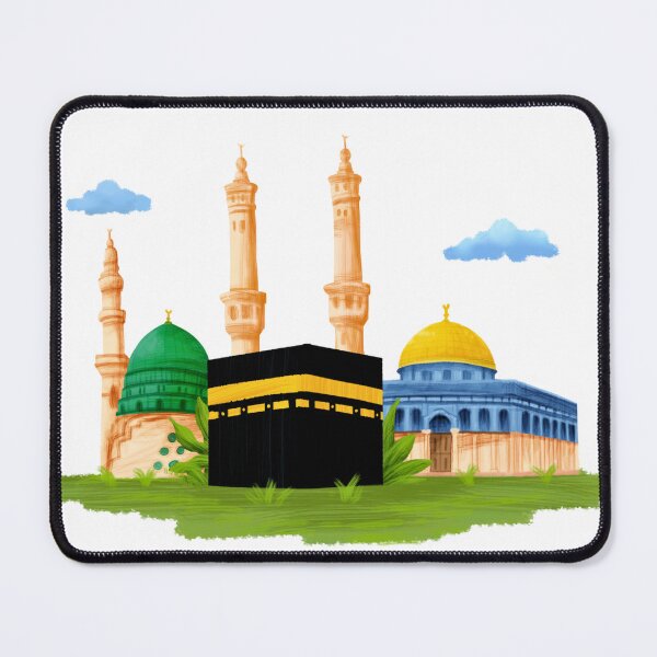 Item preview, Kabah, Masjid Al Nabawi and Al Aqsa designed and sold by NurAliDesigns.