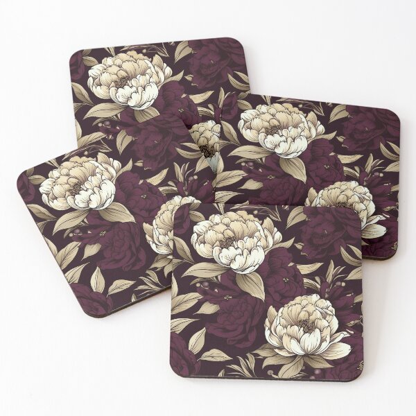 Item preview, Peony Tile 20: Ruffled Symphony in Blush and Blossom, Rose-Kissed Dreams on Leafy Thrones designed and sold by TheBrainArt.