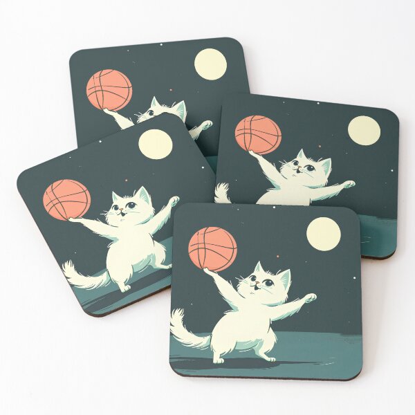 Item preview, Cute Kitten Plays Basketball designed and sold by randrdesign.