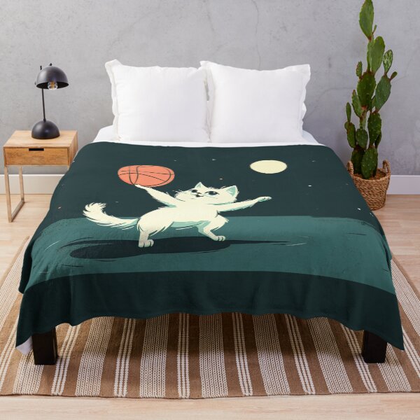 Item preview, Cute Kitten Plays Basketball designed and sold by randrdesign.