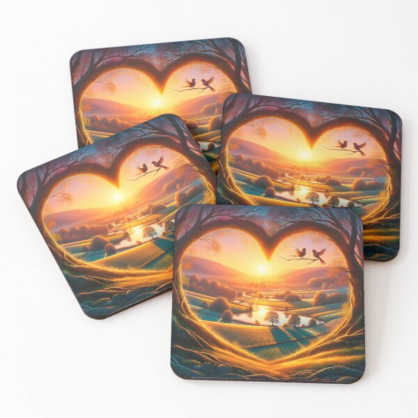 Item preview, Ethereal Sunrise Embrace designed and sold by AI-Only Creations.