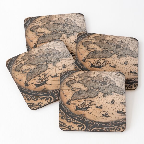 Item preview, Pirate Map designed and sold by MatrixTattoo.