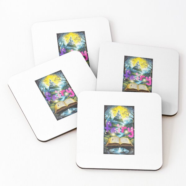 Item preview, Fairy! On a magical castle background, book of fairy tales and wonders designed and sold by Creativesphotos.