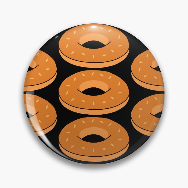 Item preview, Bagels Food Pattern designed and sold by HotHibiscus.