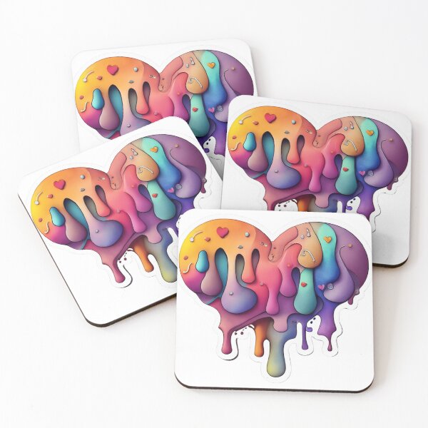 Item preview, Melting Love: Dripping Heart Art designed and sold by SellingWSarah17.