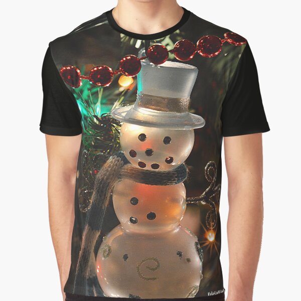 Christmas Snowman Graphic T-Shirt