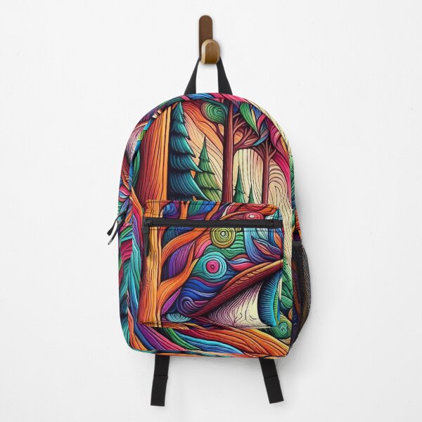 Item preview, Psychedelic Vision: Enchanted Forest with Watchful Eye designed and sold by WhimsyRealm.