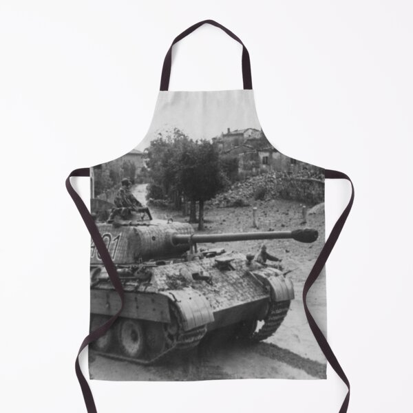 Item preview, WW2 - Panzerkampfwagen V Panther Tank - Italy - Summer 1944 - Black and White Photographic Print designed and sold by TheHappyK.