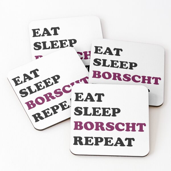 Item preview, Eat Sleep Borscht Repeat designed and sold by EmeraldeaArt.