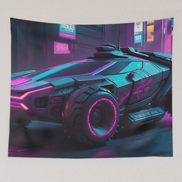 Item preview, Cyberpunk Car Close-up designed and sold by papi1998.
